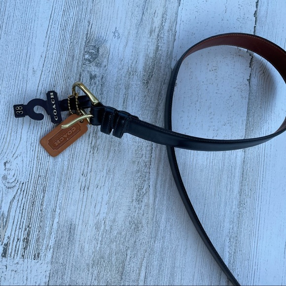 Coach Other - Coach men’s black leather belt size 38